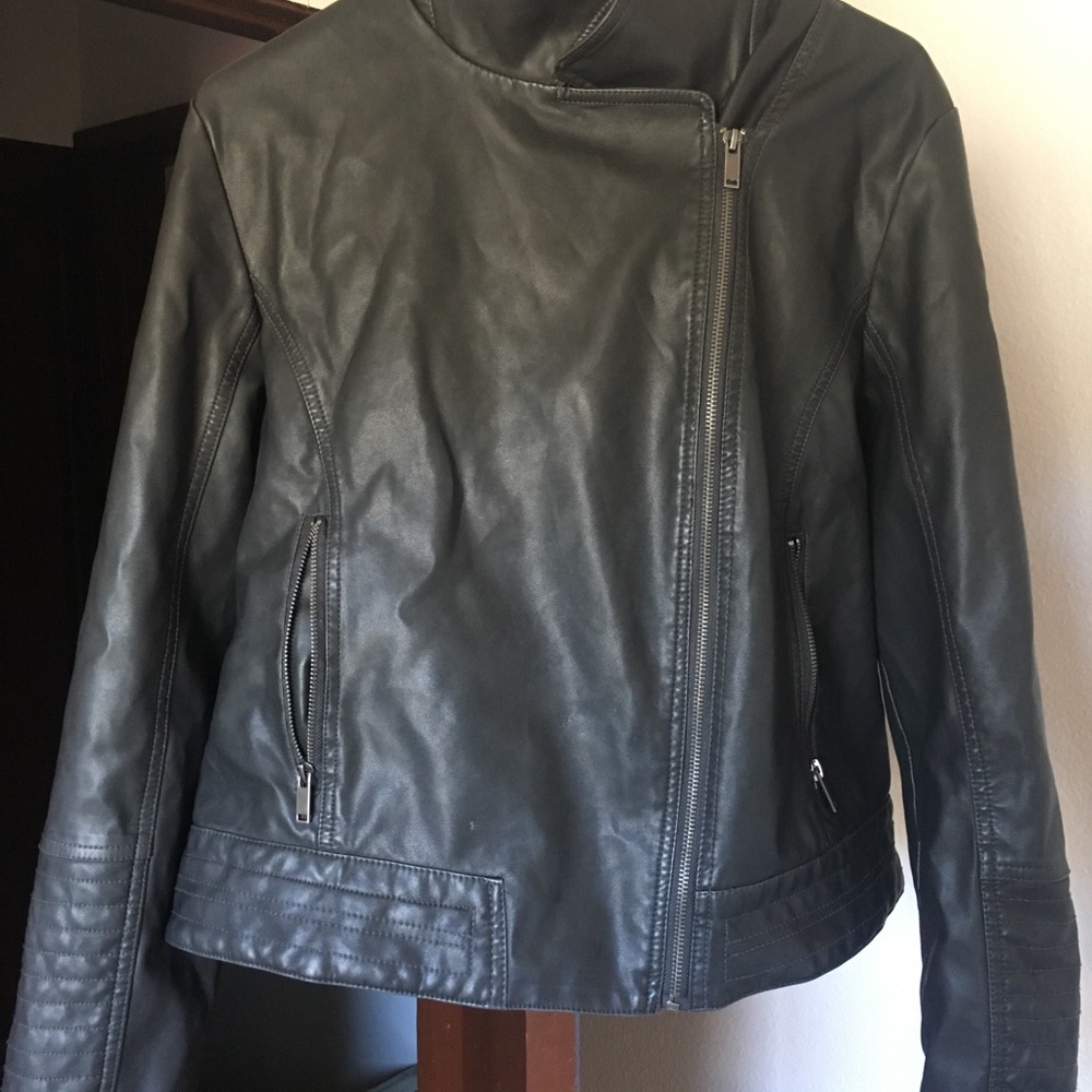 Faux Womens Leather Jacket